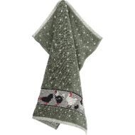 Handdoek - Kippen - Groen